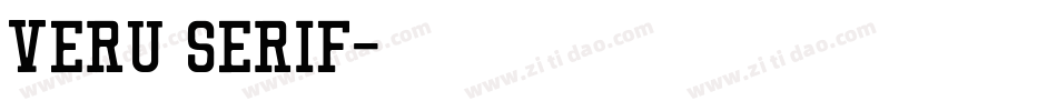 Veru Serif字体转换